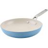 imageKitchenAid Hard Anodized Ceramic 9Piece Nonstick Cookware Set  Includes Fry Pans Saucepan Stockpot Durable Even Heating Oven Safe to 500F PistachioBlue Velvet