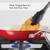 imageKitchenAid Hard Anodized Ceramic 9Piece Nonstick Cookware Set  Includes Fry Pans Saucepan Stockpot Durable Even Heating Oven Safe to 500F PistachioEmpire Red