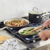 imageKitchenAid Hard Anodized Ceramic 9Piece Nonstick Cookware Set  Includes Fry Pans Saucepan Stockpot Durable Even Heating Oven Safe to 500F PistachioMatte Black