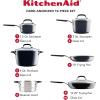 imageKitchenAid Hard Anodized Nonstick CookwarePots and Pans Set 10 Piece Matte Black