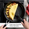 imageKitchenAid Hard Anodized Nonstick Frying PansSkillet Set 825 Inch and 10 Inch Onyx BlackOnyx Black