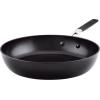 imageKitchenAid Hard Anodized Nonstick Frying PansSkillet Set 825 Inch and 10 Inch Onyx BlackOnyx Black