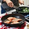 imageKitchenAid Hard Anodized Nonstick Frying PansSkillet Set 825 Inch and 10 Inch Onyx BlackOnyx Black
