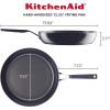 imageKitchenAid Hard Anodized Nonstick Frying PansSkillet Set 825 Inch and 10 Inch Onyx BlackOnyx Black