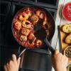 imageKitchenAid Hard Anodized Nonstick SauteFry Pan with Lid 3 Quart Onyx BlackOnyx Black
