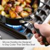 imageKitchenAid Hard Anodized Nonstick SauteFry Pan with Lid 3 Quart Onyx BlackOnyx Black