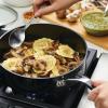 imageKitchenAid Hard Anodized Nonstick SauteFry Pan with Lid 3 Quart Onyx BlackOnyx Black