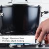 imageKitchenAid Hard Anodized Nonstick Stockpot with Lid 8 Quart Onyx BlackOnyx Black