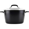 imageKitchenAid Hard Anodized Nonstick Stockpot with Lid 8 Quart Onyx BlackOnyx Black