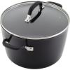 imageKitchenAid Hard Anodized Nonstick Stockpot with Lid 8 Quart Onyx BlackOnyx Black