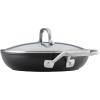 imageKitchenAid Hard Anodized Roasting PanRoaster with Removable Rack 13 Inch x 1575 Inch Matte BlackSkillet Set 4 Piece