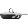 imageKitchenAid Hard Anodized Roasting PanRoaster with Removable Rack 13 Inch x 1575 Inch Matte BlackSkillet with Lid 10