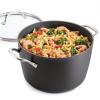 imageKitchenAid Hard Anodized Roasting PanRoaster with Removable Rack 13 Inch x 1575 Inch Matte BlackStockpot 8 Quart