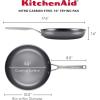 imageKitchenAid NITRO Carbon Steel Frying PanSkillet Stainless Steel Handle Compatible with All Cooktops 12 Inch Fry Pan with Side Handle  BlackSkillet 10 Inch
