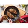 imageKitchenAid NITRO Carbon Steel Frying PanSkillet Stainless Steel Handle Compatible with All Cooktops 12 Inch Fry Pan with Side Handle  BlackSkillet 12 Inch w helper handle