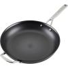 imageKitchenAid NITRO Carbon Steel Frying PanSkillet Stainless Steel Handle Compatible with All Cooktops 12 Inch Fry Pan with Side Handle  BlackSkillet 12 Inch w helper handle