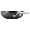 imageKitchenAid NITRO Carbon Steel Frying PanSkillet Stainless Steel Handle Compatible with All Cooktops 12 Inch Fry Pan with Side Handle  BlackWok 10 Inch