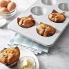 imageKitchenAid Nonstick Aluminized Steel Mega Muffin Pan 6Cup SilverSilver