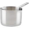 imageKitchenAid Saucepan with Pour Spouts 1 Quart Brushed Stainless Steel 71018Brushed Stainless Steel