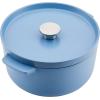 imageKitchenAid Seasoned Cast Iron Dutch OvenCasserole 6 Quart  BlackBlue Velvet