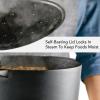 imageKitchenAid Seasoned Cast Iron Dutch OvenCasserole 6 Quart  BlackCast Iron Black