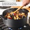 imageKitchenAid Seasoned Cast Iron Dutch OvenCasserole 6 Quart  BlackCast Iron Black