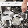 imageKitchenAid Stainless Steel CookwarePots and Pans Set 10 Piece Brushed Stainless Steel
