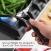 imageKitchenAid Stainless Steel Nonstick Frying PanSkillet 8 Inch Brushed Stainless SteelBrushed Stainless Steel
