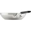 imageKitchenAid Stainless Steel Nonstick Frying PanSkillet 8 Inch Brushed Stainless SteelBrushed Stainless Steel