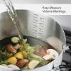 imageKitchenAid Stainless Steel Stockpot with Measuring Marks and Lid 8 Quart Brushed Stainless SteelBrushed Stainless Steel