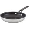 imageKitchenAid 5Ply Clad Polished Stainless Steel Fry PanSkillet 1225 InchStainless Steel