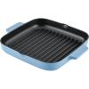 imageKitchenAid Enameled Cast Iron Square Grill and Roasting Pan 11 Inch Blue Velvet