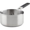 imageKitchenAid Saucepan with Pour Spouts 1 Quart Brushed Stainless Steel 71018Brushed Stainless Steel
