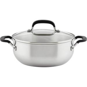 imageKitchenAid Casserole with Lid 4 Quart Brushed Stainless SteelBrushed Stainless Steel