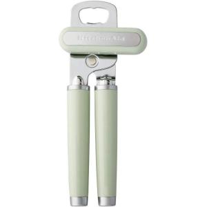 imageKitchenAid Classic Multifunction Can Opener and Bottle Opener Easy to Use Razor Sharp Stainless Steel Cutting Wheel Soft Ergonomic Handles CharcoalPistachio