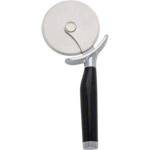 imageKitchenAid Classic Pizza Wheel with Sharp Blade For Cutting Through Crusts Pies and More Built In Finger Guard for Safety and Comfort Grip to Protect Fingers Dishwasher Safe 9Inch RedBlack