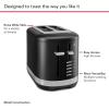 imageKitchenAid 2 Slice Automatic Toaster with Extra Wide Slots KMT2109ER Empire RedBlack Matte
