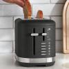 imageKitchenAid 2 Slice Automatic Toaster with Extra Wide Slots KMT2109ER Empire RedCast Iron Black