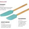 imageKitchenAid Bamboo Spatula Set 2Piece Aqua SkyAqua Sky 2
