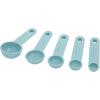 imageKitchenAid Classic Measuring Spoons Set of 5 Aqua SkyBlackAqua Sky
