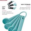 imageKitchenAid Classic Measuring Spoons Set of 5 Aqua SkyBlackAqua Sky
