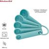 imageKitchenAid Classic Measuring Spoons Set of 5 Aqua SkyBlackAqua Sky
