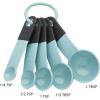 imageKitchenAid Classic Measuring Spoons Set of 5 Aqua SkyBlackAqua SkyBlack