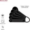 imageKitchenAid Classic Measuring Spoons Set of 5 Aqua SkyBlackBlack