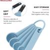 imageKitchenAid Classic Measuring Spoons Set of 5 Aqua SkyBlackBlue Velvet
