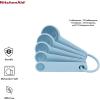 imageKitchenAid Classic Measuring Spoons Set of 5 Aqua SkyBlackBlue Velvet
