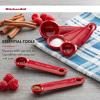 imageKitchenAid Classic Measuring Spoons Set of 5 Aqua SkyBlackRed