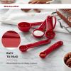 imageKitchenAid Classic Measuring Spoons Set of 5 Aqua SkyBlackRed