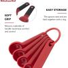 imageKitchenAid Classic Measuring Spoons Set of 5 Aqua SkyBlackRed