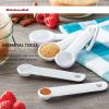 imageKitchenAid Classic Measuring Spoons Set of 5 Aqua SkyBlackWhite